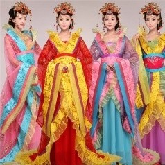 2017年女子古代服装定制 唐朝女子服装影视古装服装定制专家
